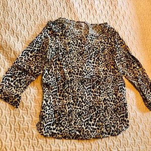 GAP leopard print blouse. Size XS.